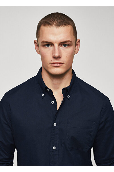 MANGO Man Lacivert Erkek Gömlek  47010670