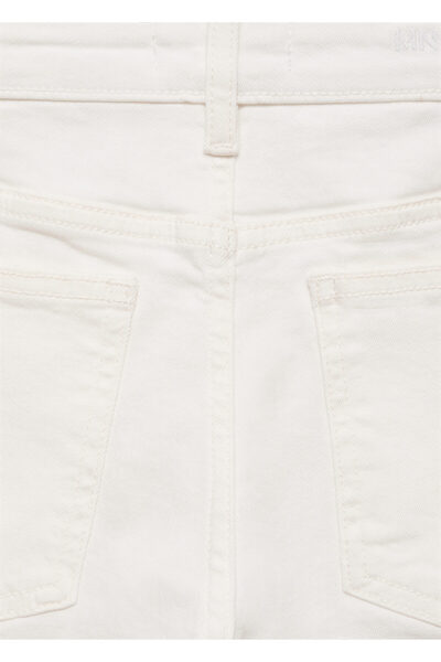 MANGO Εκρού τζιν για κορίτσια 77010608