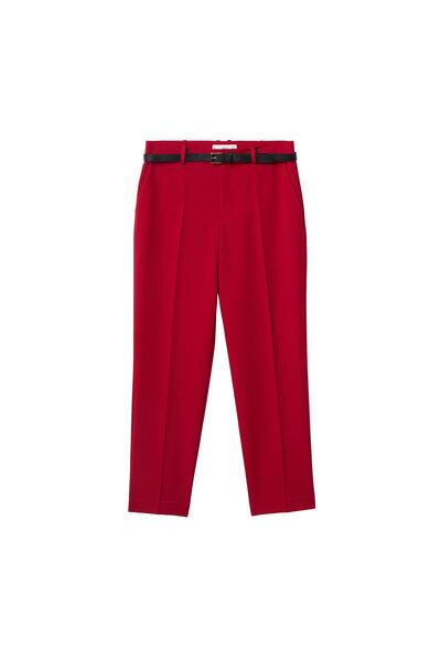 MANGO Woman بنطلون أحمر للنساء البالغات17045931