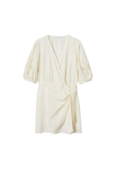 MANGO Woman Off-White Women's Dress27018641
