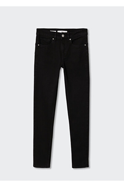 MANGO Siyah Denim Kadın Pantolon 47000262
