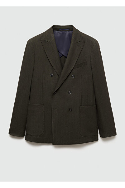 MANGO Yeşil Erkek Blazer Ceket 77005974