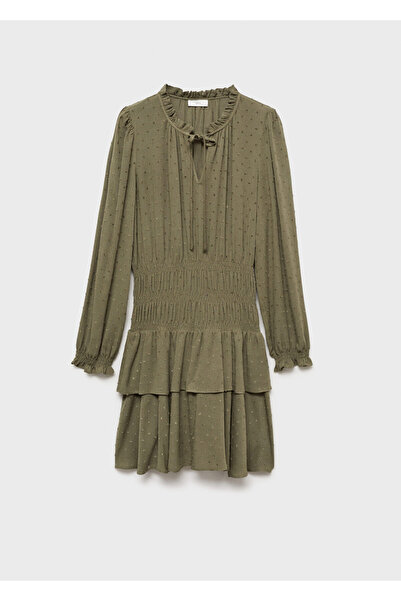 MANGO KHAKI Kız Çocuk Elbise 77058278