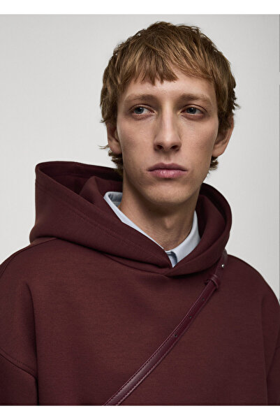 MANGO BORDEAUX Erkek Sweatshirt 77075638