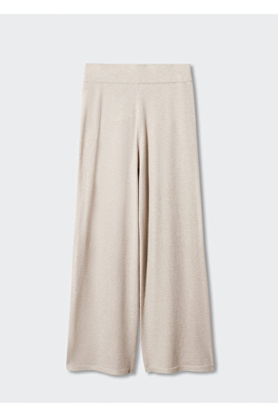 MANGO Woman Women's Pearl White Pants