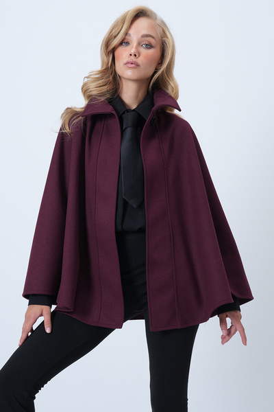 Trend Alaçatı Stili Γυναικείο μπουφάν με κρυφό πατάκι από δαμάσκηνο ALC-X14590