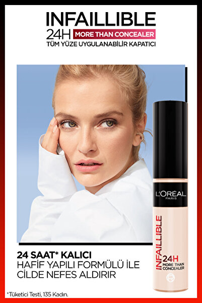 L'Oreal Paris Infaillible 24H Tüm Yüze Uygulanabilir Kapatıcı - 328 Lin