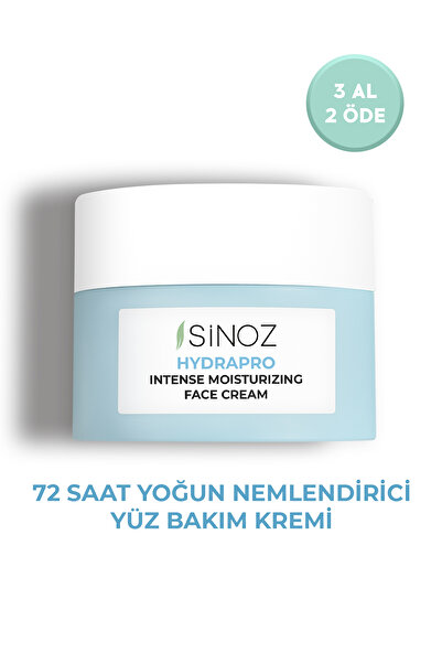 SİNOZ Water Based 72 Hour Intensive Moisturizing Face Care Cream 50 ml