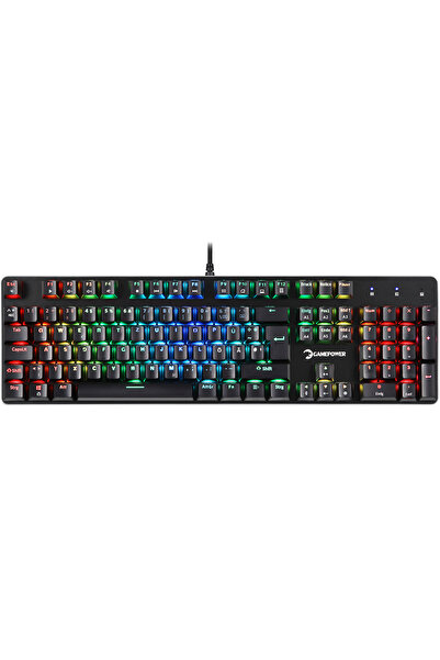 GamePower Ogre RGB 60M Blue Switch Almanca Q USB Mekanik Gaming Klavye