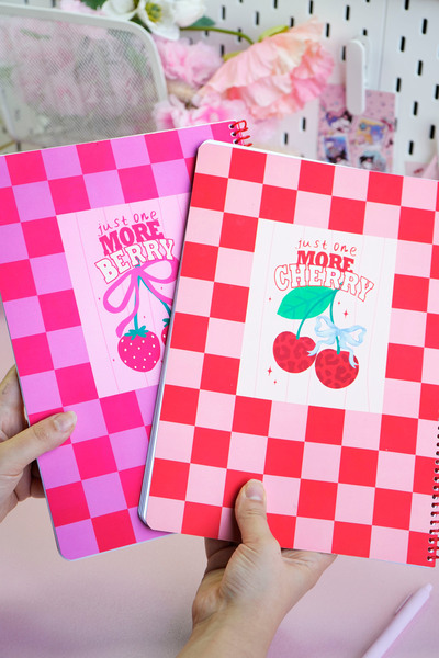 Victoria's Journals A4 Spiral School Notebook Set of 2 – Lined, Soft Touch Cover