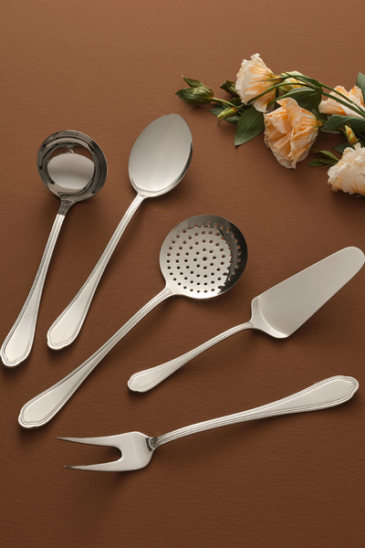 Hisar Florence 5 Piece Steel Serving Set