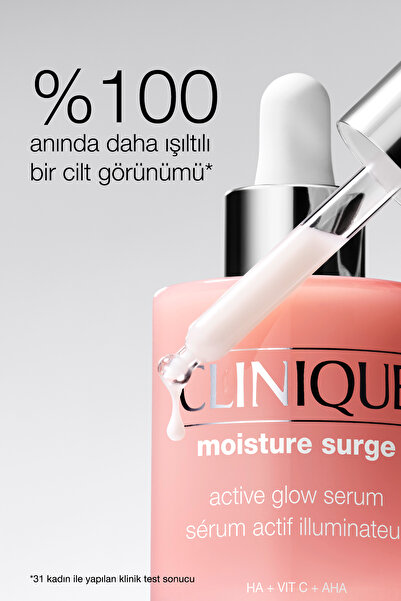 Clinique Moisture Surge™ Active Glow Işıltı Serumu 50ml | C Vitamini, Hyalüronik Asit, Laktik Asit