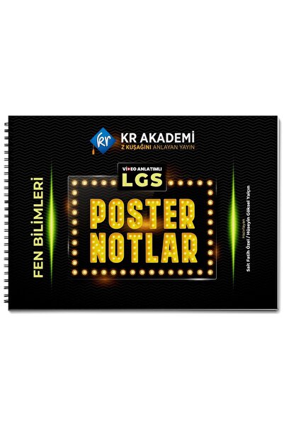 KR Akademi Yayınları LGS Fen Bilimleri Poster Notlar