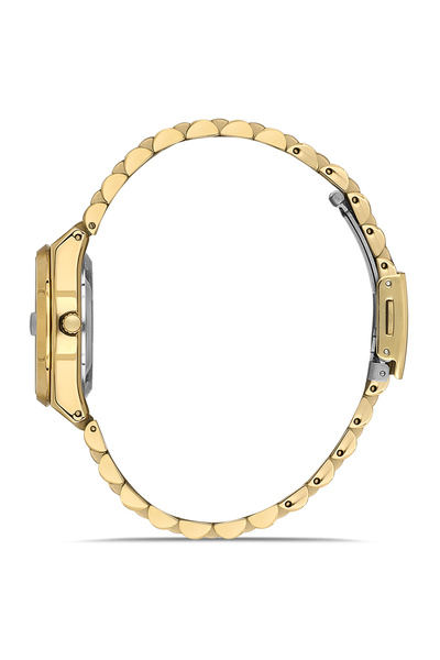 FERRO Yellow Steel Cord Women Wristwatch Fl21492A-B4 3 Atm Water Resistant 2 Years Warranty Gift Packed
