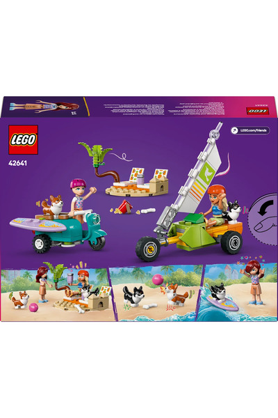 LEGO ® Friends Sörfçü Köpekler ve Scooter Macerası 42641 - 6+ Oyuncak Yapım Seti (113Parça)