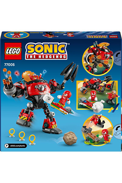 LEGO ® Sonic the Hedgehog Knuckles, Dr. Eggman’ın Egg Crusher Robotuna Karşı 77005- 8+ Oyuncak Seti(350P)