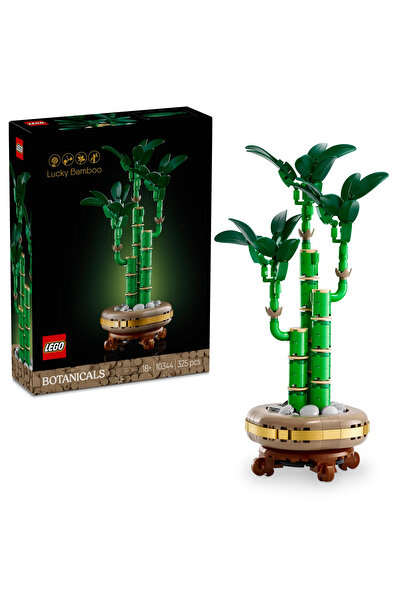 LEGO ® Botanicals Şans Bambusu 10344 - Doğasever Yetişkinler için Dekoratif Bitki Yapım Seti (325P)