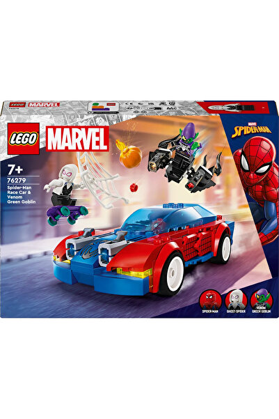 LEGO ® ǀ Marvel Örümcek Adam Yarış Arabası ve Venom Green Goblin 76279 – 7+ Oyuncak Yapım Seti (227P)