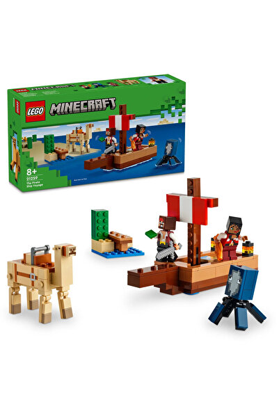 LEGO ® Minecraft® Korsan Gemisi Yolculuğu 21259 - 8+ Yaratıcı Oyuncak Yapım Seti (166Parça)
