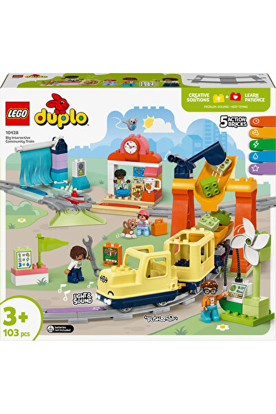 LEGO ® DUPLO® Büyük İnteraktif Mahalle Treni 10428 - 3+ Eğitici Oyuncak Yapım Seti (103Parça)