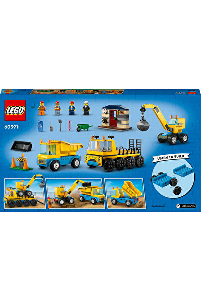 LEGO ® City Construction Trucks a demoliční kulový jeřáb 60391