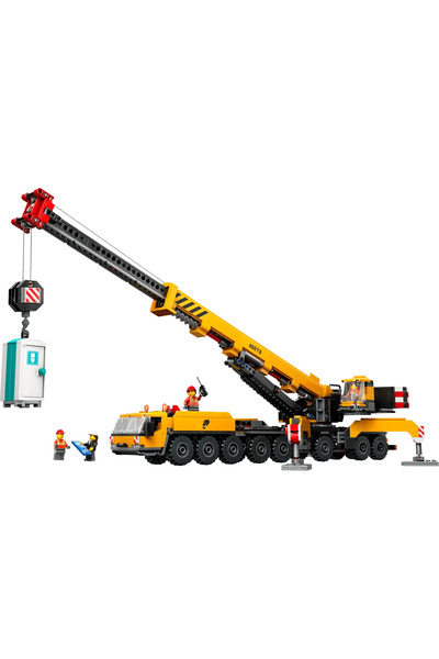 LEGO ®   مجموعة بناء رافعة البناء المتنقلة باللون الأصفر من سيتي 60409 للأطفال بعمر 9 سنوات فما فوق (1116 قطعة)