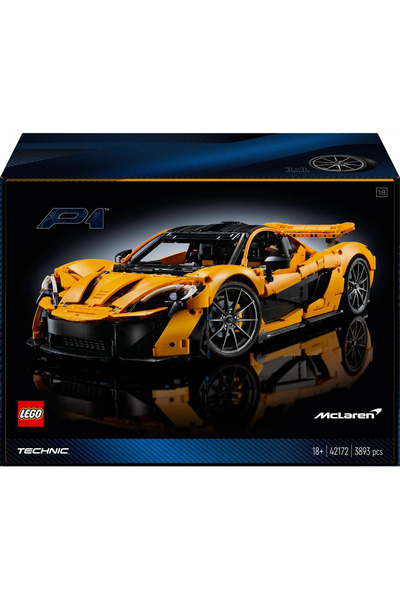 LEGO ® Technic McLaren P1™ 42172 -Yetişkinler için Sergilenebilir Araba Modeli Yapım Seti (3893P)