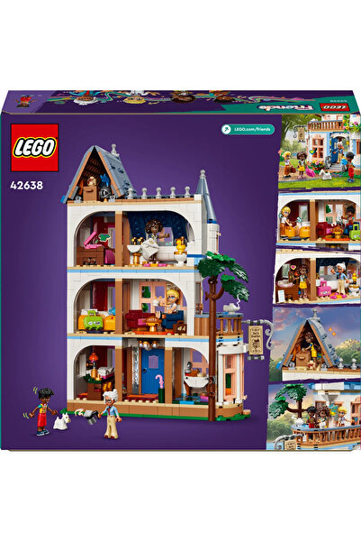 LEGO ® Friends Kale Pansiyon 42638 - 12+ için Otel İçeren Yaratıcı Oyuncak Yapım Seti (1311P)