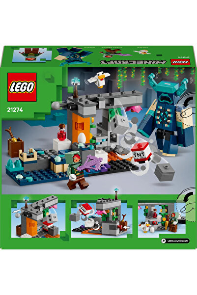 LEGO ® Minecraft® Bekçi Karşılaşması 21274 - 7+ Çocuklar için Yaratıcı Oyuncak Yapım seti (238P)