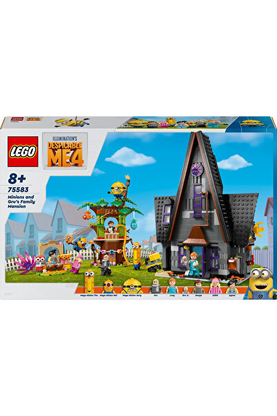 LEGO ® Despicable Me 4 Minyonlar ve Gru'nun Aile Köşkü 75583 – 8+ Çocuklar için Oyuncak Yapım Seti (868P)