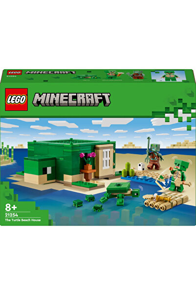 LEGO ® Minecraft® Kaplumbağa Plaj Evi 21254 - 7+ Çocuklar için Yaratıcı Oyuncak Yapım Seti (234P)