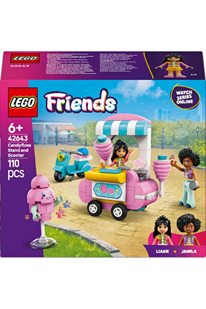 LEGO ® Friends Pamuk Şeker Standı ve Scooter 42643 - 6+ Çocuklar için Yaratıcı Oyuncak Yapım Seti (110P)