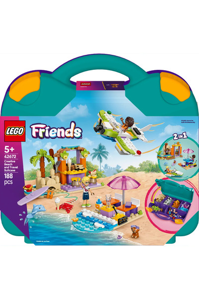 LEGO ® Friends Yaratıcı Plaj ve Seyahat Bavulu 42672 - 5+ Oyuncak Yapım Seti (188Parça)