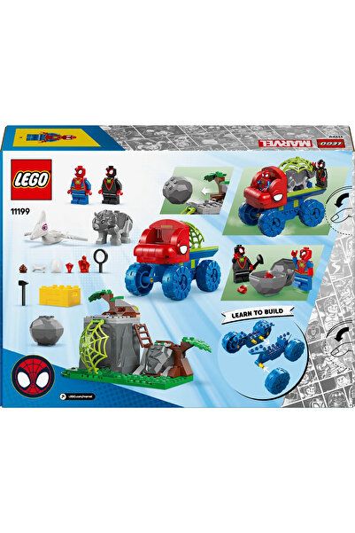 LEGO ® Marvel Spidey Ekibi Dinozor Kamyonlu Kurtarma 11199 - 4+ Yaratıcı Oyuncak Seti (136P)