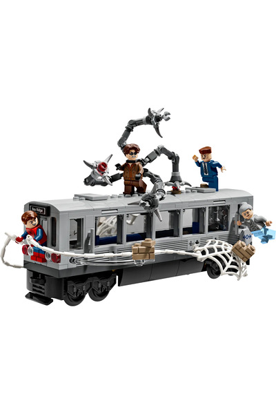 LEGO ®   مجموعة بناء لعبة مارفل سبايدر مان مع الدكتور أوكتوبروس في مشهد المترو 76321 - للأعمار 9 سنوات فما فوق (393 قطعة)