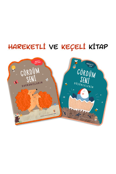 Sincap Kitap Gördüm Seni Düşüncelerim-Davranışlarım (2'li Set) Keçeli Hareket...