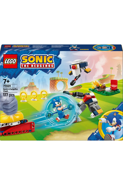 LEGO ® Sonic the Hedgehog™: Sonic’in Kamp Ateşi Çarpışması 77001 - 7+ Yaratıcı Oyuncak Yapım Seti (177P)