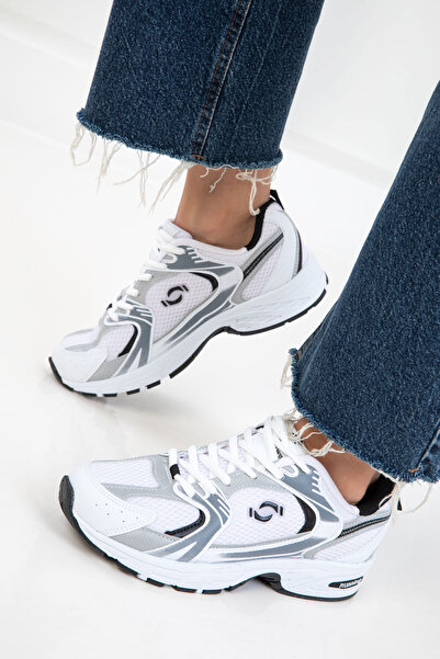 SOHO Beyaz-Siyah Kadın Sneaker 18753