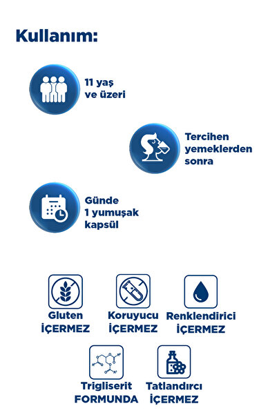Dynavit Omega 3 950 mg 30 Yumuşak Kapsül x2&Magnesium Citrate 200 mg, Vitamin D 60 Tablet-3'lü Destek Paketi