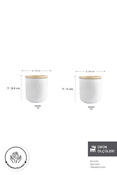 Karaca Estoda 10 Piece Spice Set with Vacuum Lid and Stand