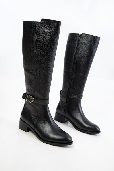 SOHO Czarne damskie buty z prawdziwej skóry 20917