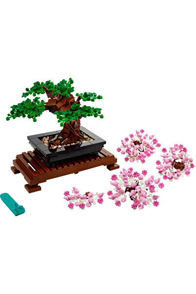LEGO ® Botanicals Bonsai Ağacı 10281 - Yetişkinler için Sergilenebilir Model Yapım Seti (878Parça)