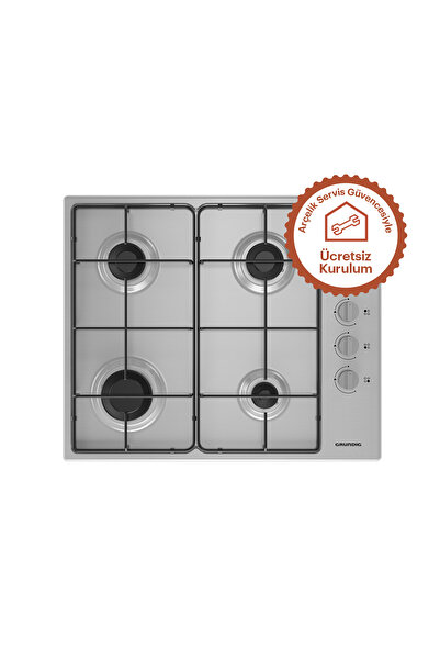 Grundig GIGR 612403 X Gazlı Cam Tablalı Ocak