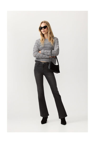 LEFTIES Damen Openwork-Chenille-Pullover