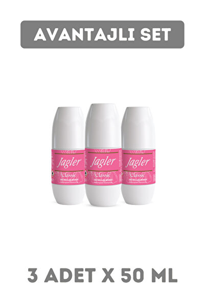 Jagler Classic Kadın Roll On ( 3 Adet X 50 ml )