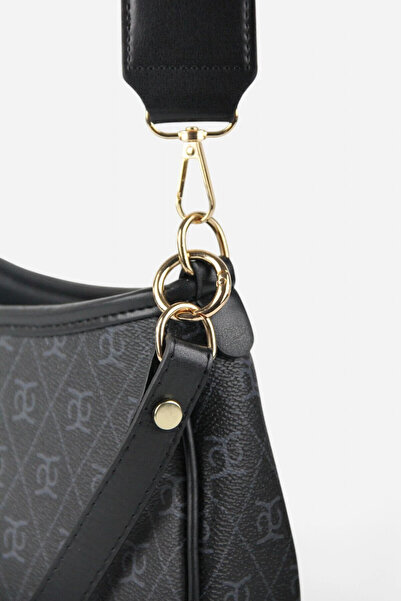 Shift Co Geantă neagră și geantă crossbody Farme Monogram