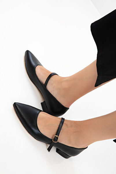 SOHO Black Women's Classic Heeled Shoes 21024