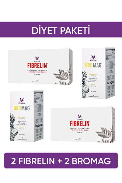 Vitisfera Diyet Paketi (2 Bromag + 2 Fibrelin)