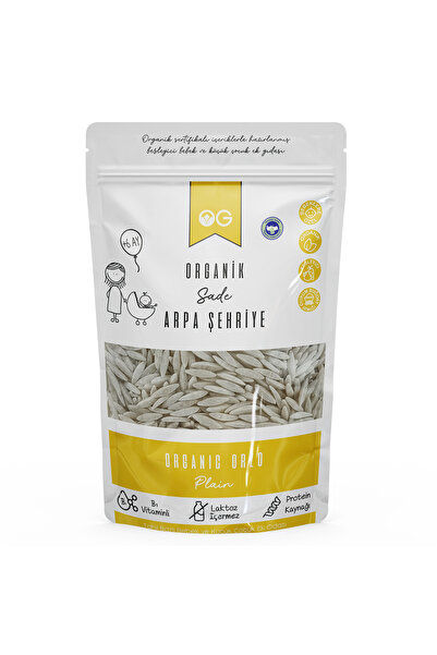 OG natural Organik Sade Arpa Şehriye 250 Gr