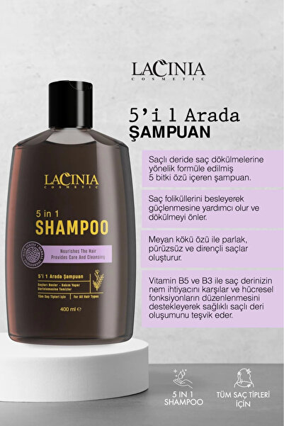 Lacinia 5 In 1 Şampuan 400ml